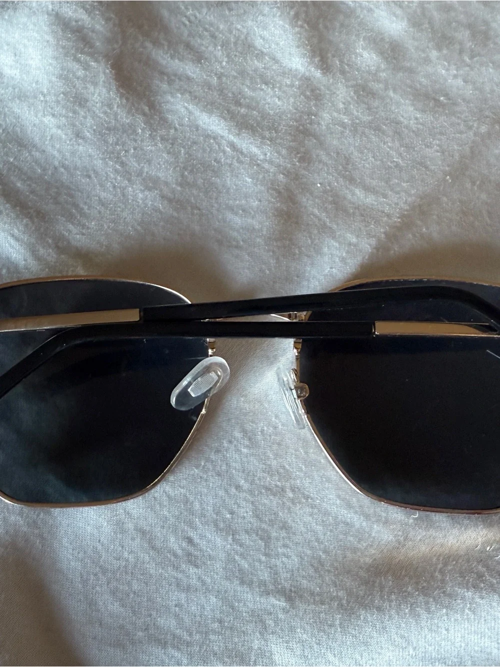 Women's Sunglasses Designer Black Lens Oversized Hexagon Celebrity Gold Frame